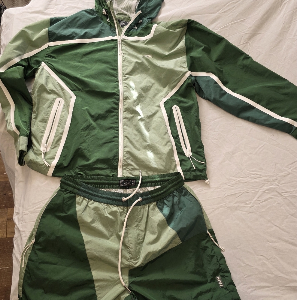 KITH Mens Green Medium Tracksuit